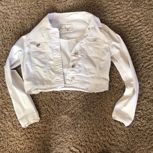 White jean jacket